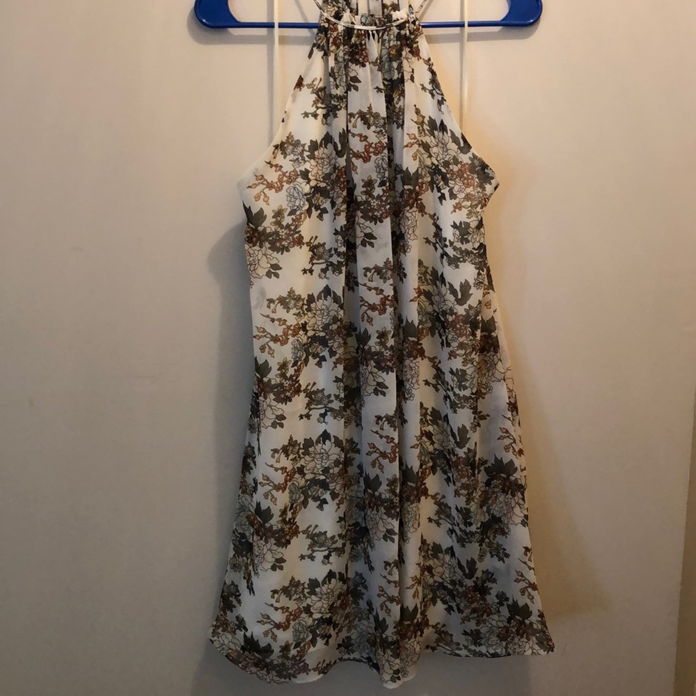 Ivory floral dress